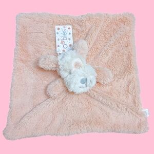 Oobles Pink Puppy Lovey Baby Security Blanket Dog Rattle Sleep Cuddle